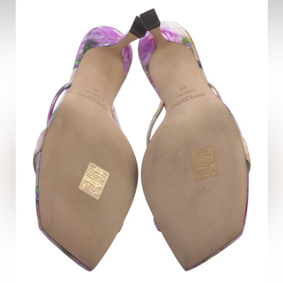 Jimmy Choo Maelie 70 Satin Sandal Heels Multi Size 39 EU / 9 US - Picture 5 of 5
